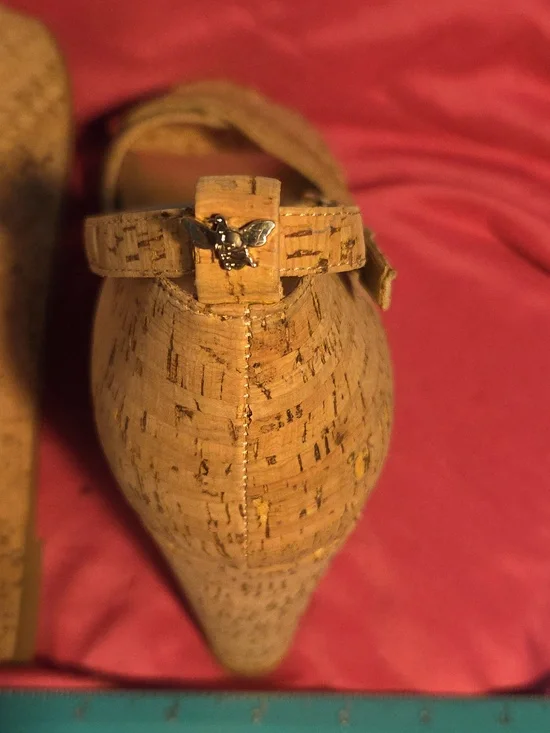 EUC Heather's Closet "The Randi" Cork Platform Sandals - Picture 6 of 7